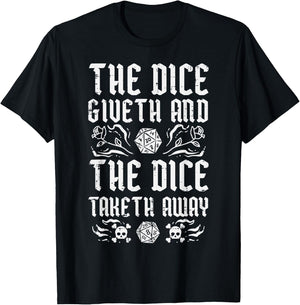 Rpg Giveth Taketh Funny Gamer Men Boys Kids T-Shirt - T-Shirt | Black