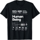 Human Beings Colors May Vary, 100% organic, funny T-Shirt - T-Shirt | Black