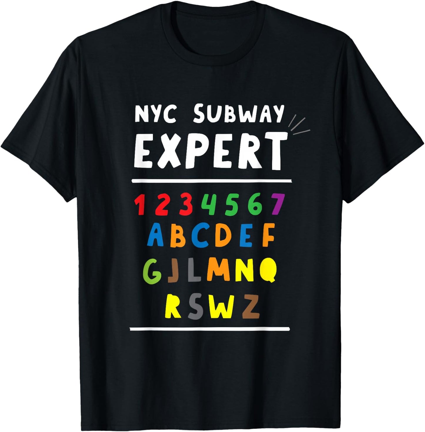 NYC New York City Subway Expert T-Shirt - T-Shirt | Black