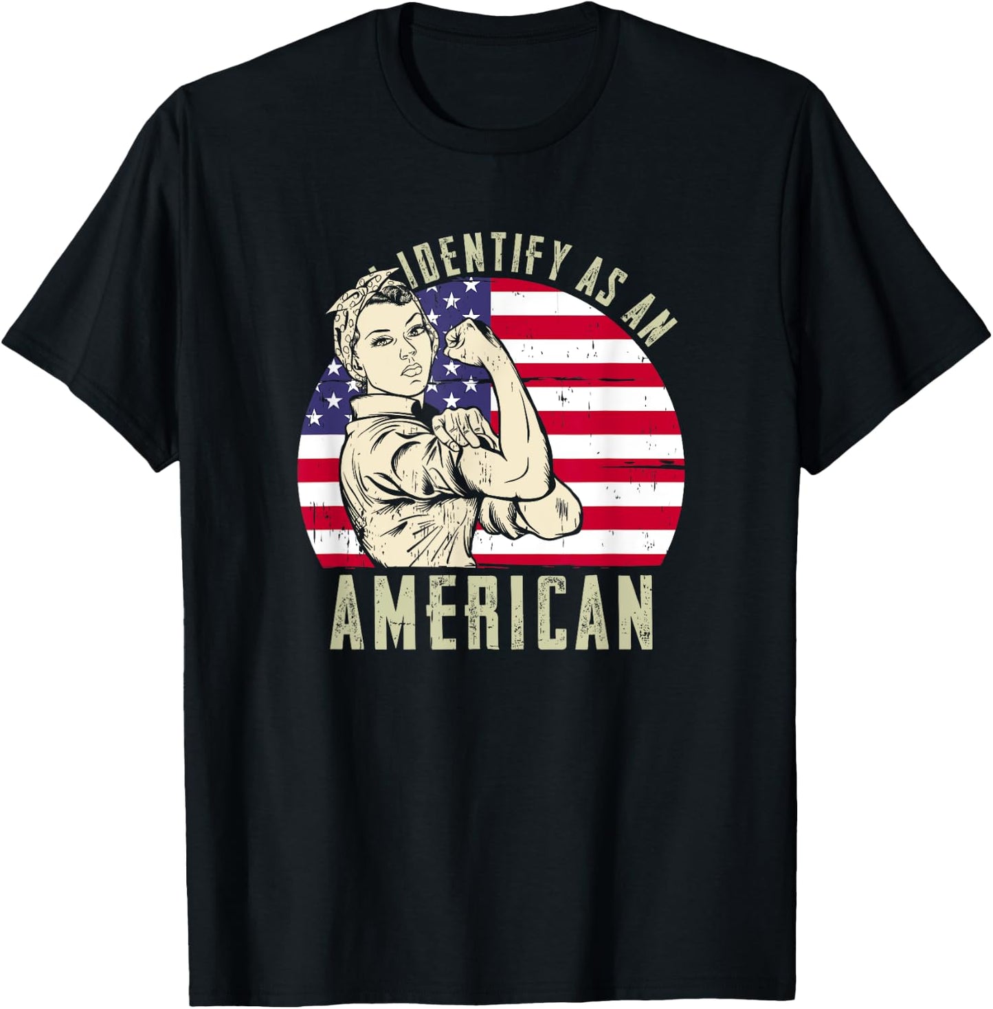 I Identify as an American T-Shirt - T-Shirt | Black