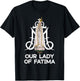 Our Lady of Fatima Marian Catholic T-Shirt - T-Shirt | Black