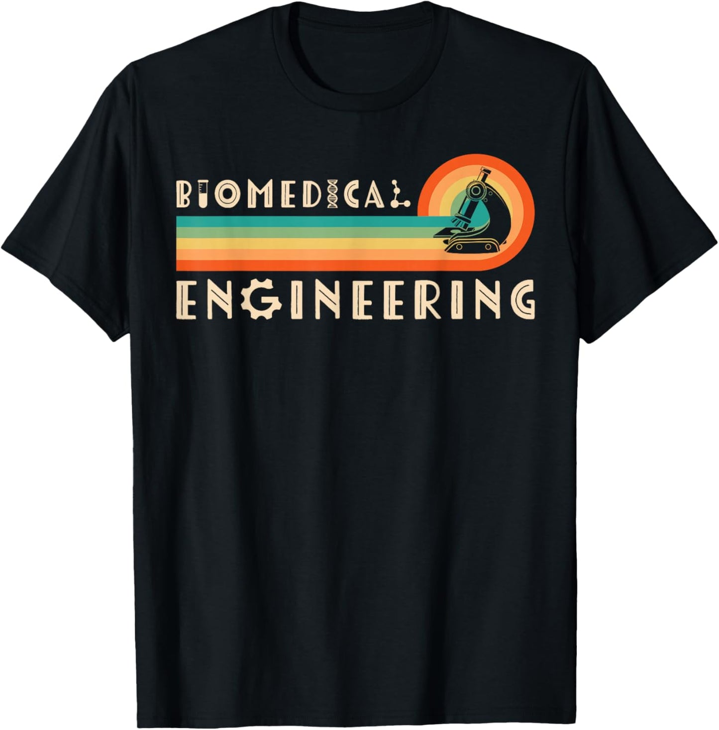 Biomedical Engineering Retro Biomedical Engineer T-Shirt - T-Shirt | Black