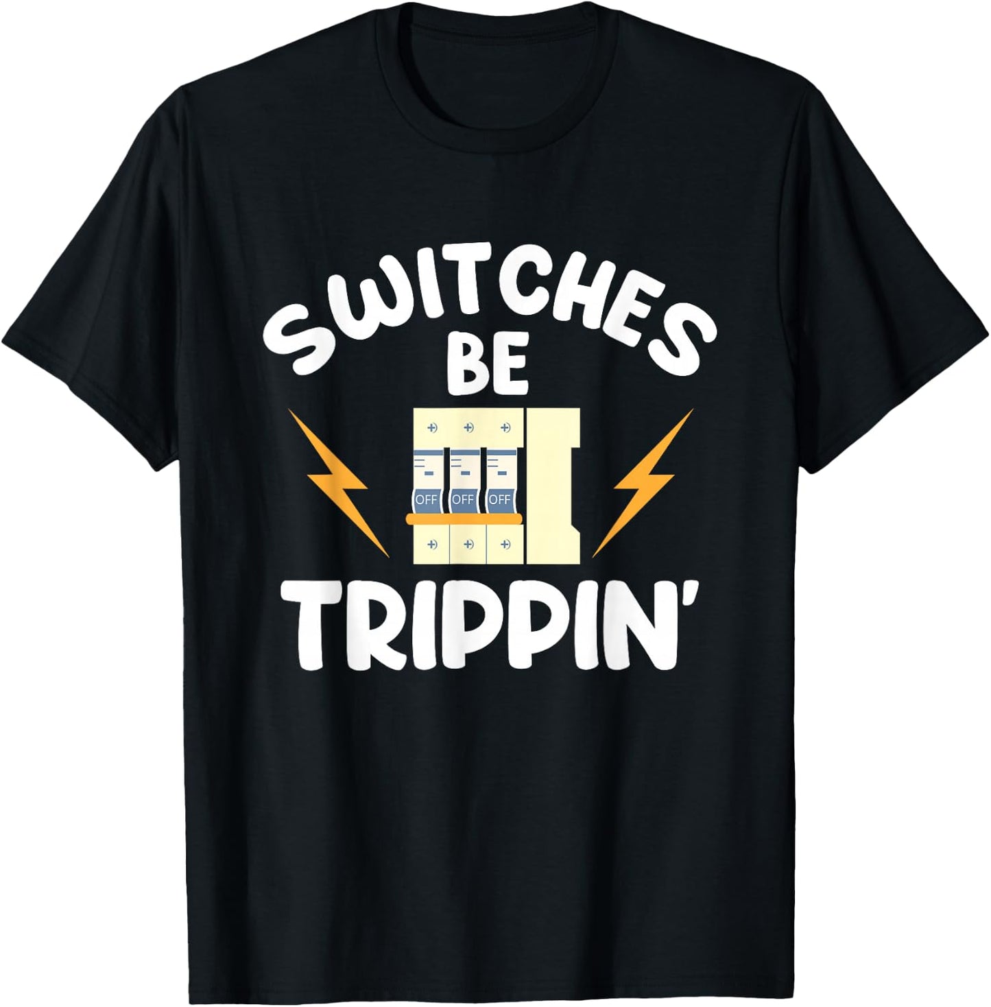 Electrician Electrical Engineer Lineman Electricity T-Shirt - T-Shirt | Black