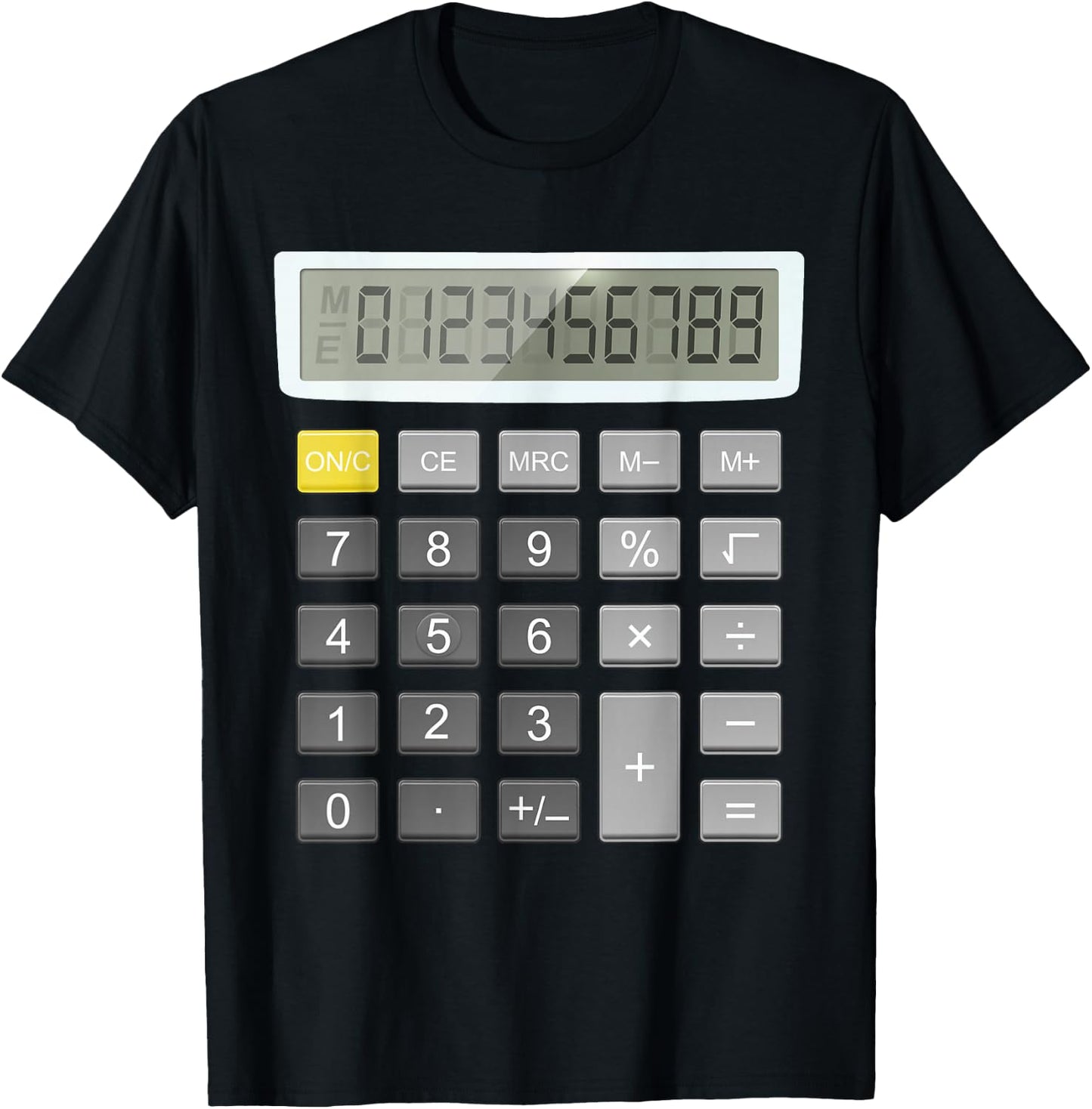 Maths Day Costume Idea for Kids & Calculator Costume T-Shirt - T-Shirt | Black
