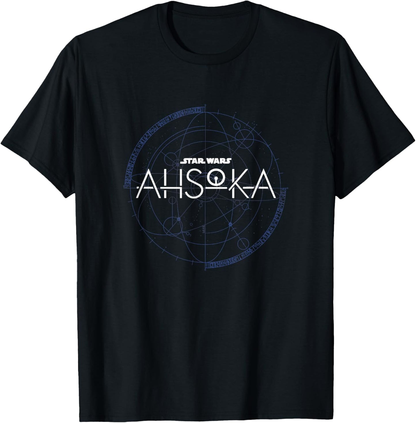 Star Wars: Ahsoka Series Official Stylized Logo Vintage T-Shirt - T-Shirt | Black