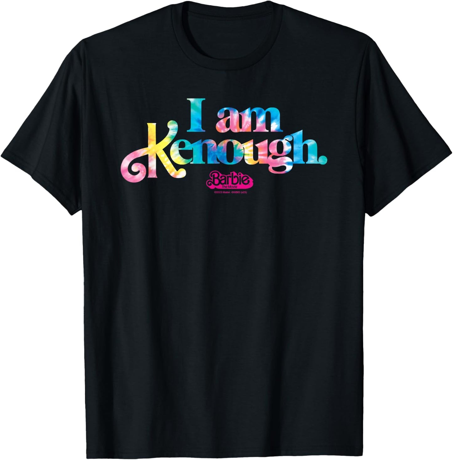 Barbie The Movie - I Am Kenough Tie Dye Logo T-Shirt - T-Shirt | Black