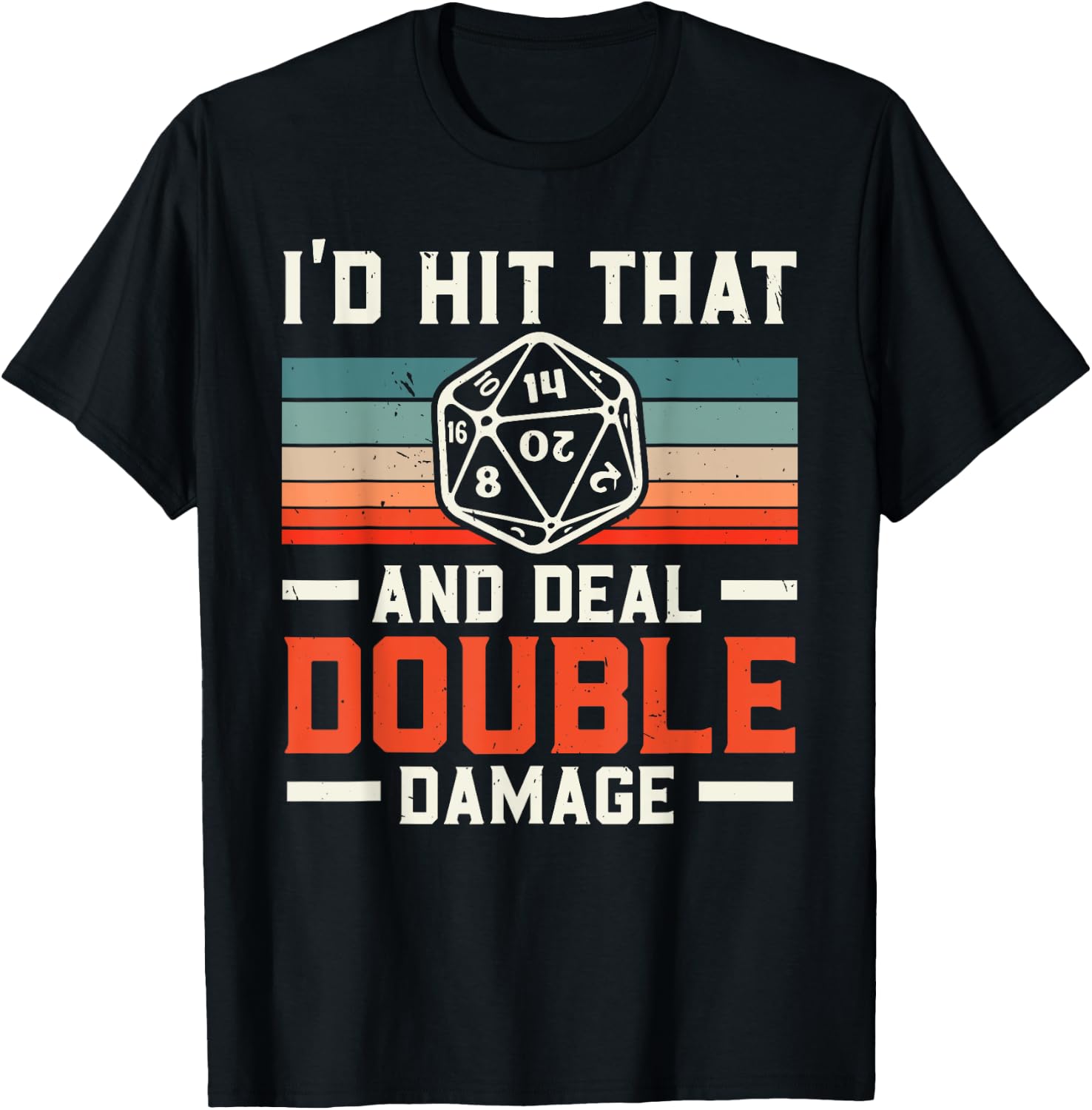 RPG Gaming Role Playing D20 Tabletop Games Funny RPG Gamer T-Shirt - T-Shirt | Black