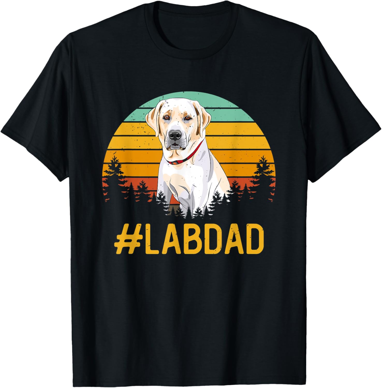Labdad Dog Lover Fathers Day Labrador Puppy Breeder Dog Dad Women T-Shirt - T-Shirt | Black