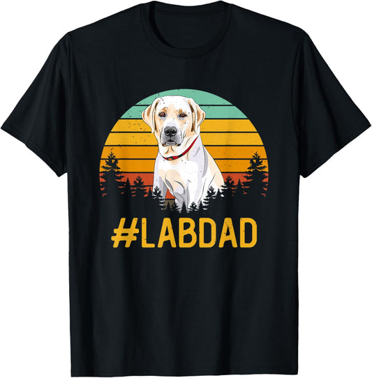 Labdad Dog Lover Fathers Day Labrador Puppy Breeder Dog Dad Women T-Shirt - T-Shirt | Black