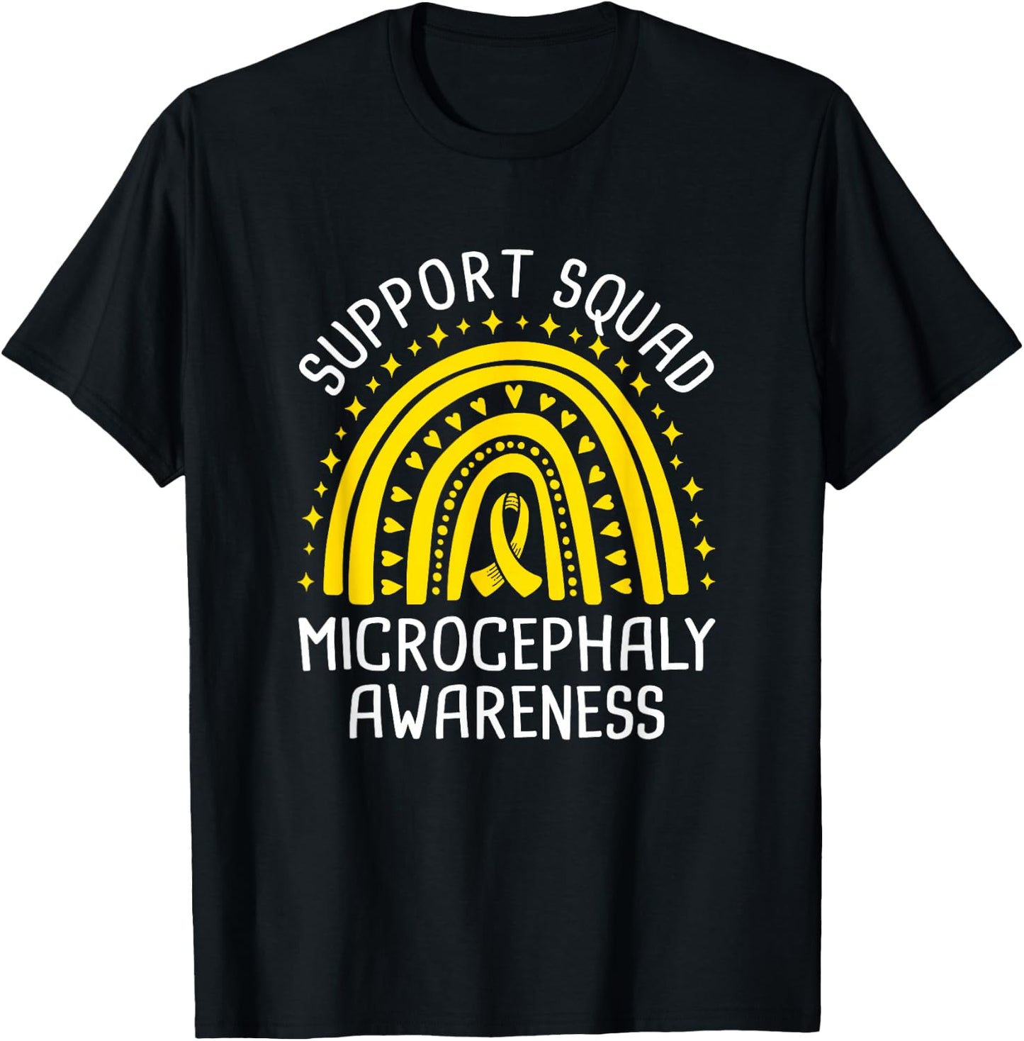 Support Squad Microcephaly Awareness T-Shirt - T-Shirt | Black