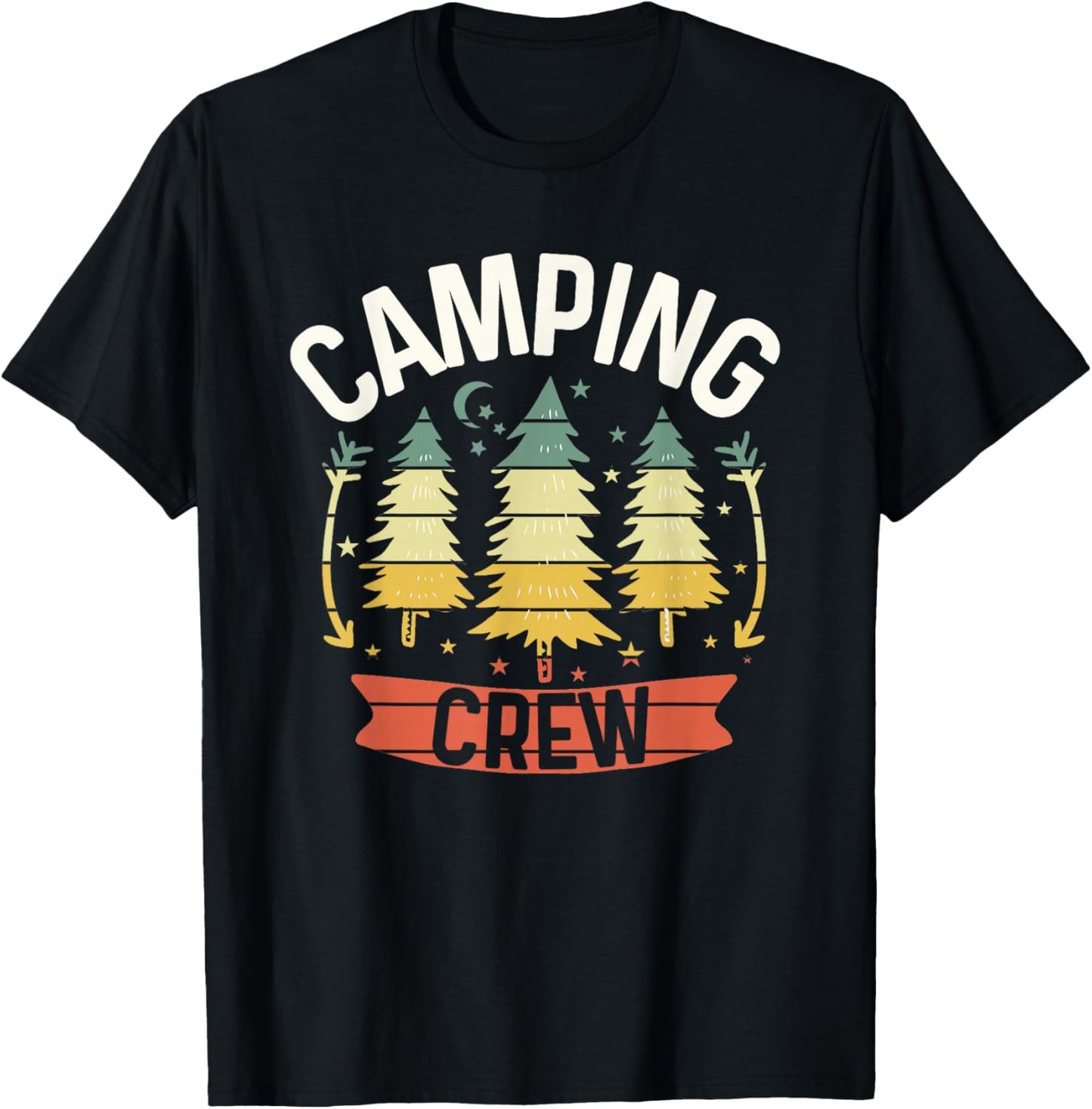 Camping Crew Shirt For Family Camping Trip Matching Camper T-Shirt - T-Shirt | Black