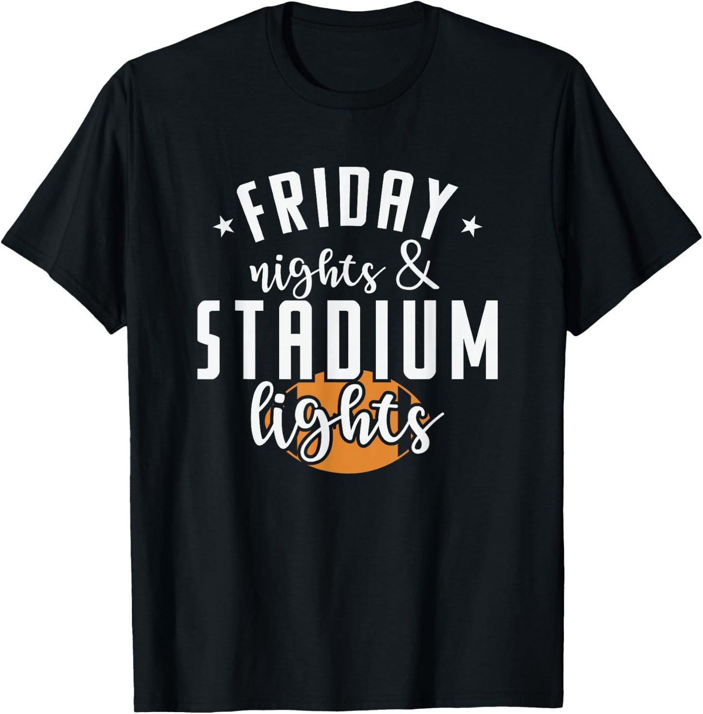 Friday Nights and Stadium Lights America T-Shirt - T-Shirt | Black