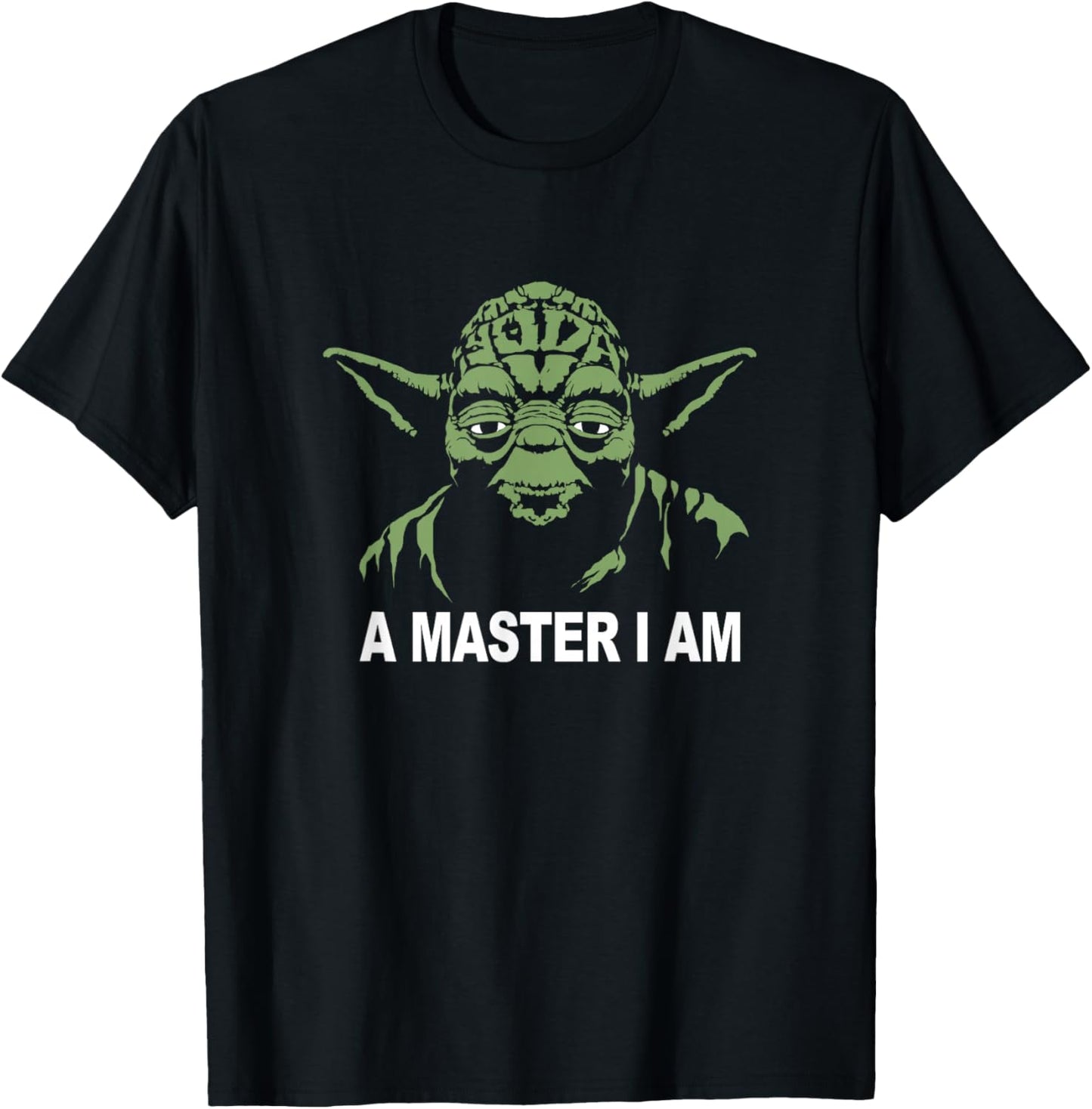 Star Wars Classic Yoda A Master I Am Vintage Jedi Icon T-Shirt - T-Shirt | Black