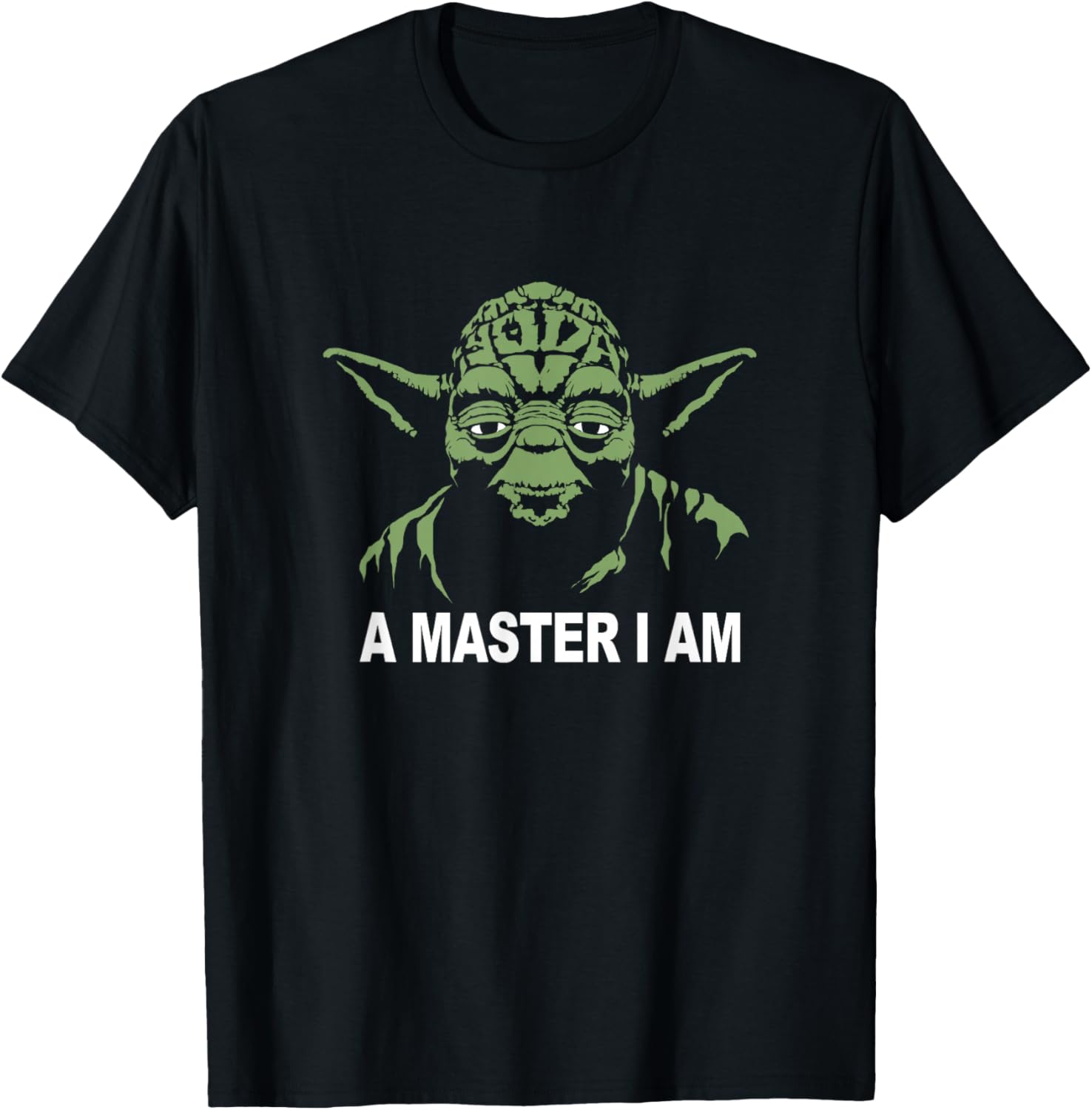 Star Wars Classic Yoda A Master I Am Vintage Jedi Icon T-Shirt - T-Shirt | Black