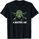 Star Wars Classic Yoda A Master I Am Vintage Jedi Icon T-Shirt - T-Shirt | Black