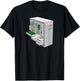 PC Computer Build Case with CPU, Cooler, GPU, RAM, SSD etc. T-Shirt - T-Shirt | Black