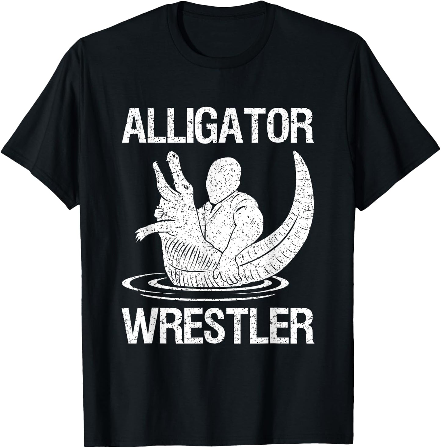 Gator Wrestling Gator Grappling Native Alligator Wrestler T-Shirt - T-Shirt | Black