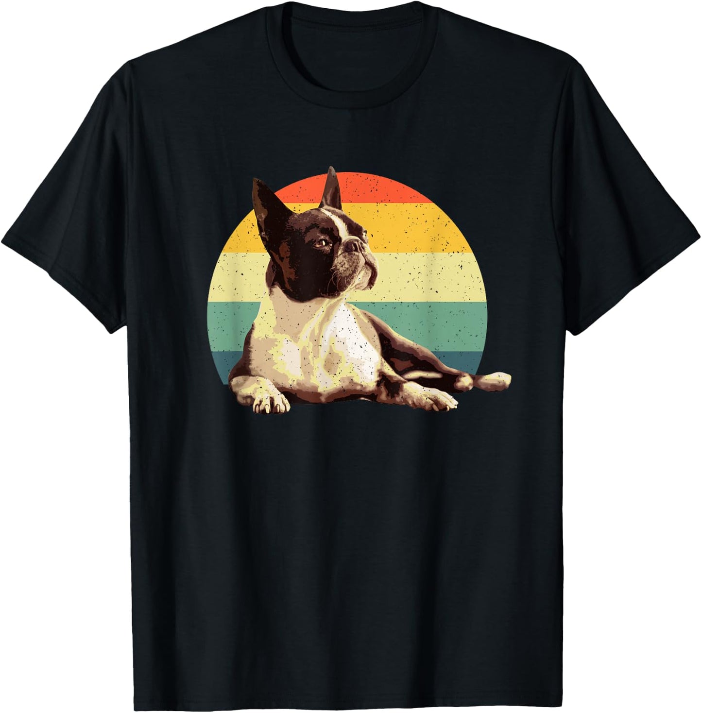 Cool Boston Terrier Art Women Boston Terrier Lovers T-Shirt - T-Shirt | Black