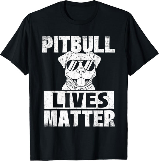 Pitbull Lives Matter - Pittie Lover Dog Lover Pet Owner Women Kids T-Shirt - T-Shirt | Black