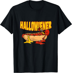Fast Food Frank Wiener-sausage Ketchup Halloween Bun Hot Dog T-Shirt - T-Shirt | Black