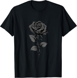 199 Flowers Black Rose Graphic T-Shirt - T-Shirt | Black