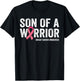 Son Of A Warrior Shirt, Mom Breast Cancer Mom T-Shirt - T-Shirt | Black