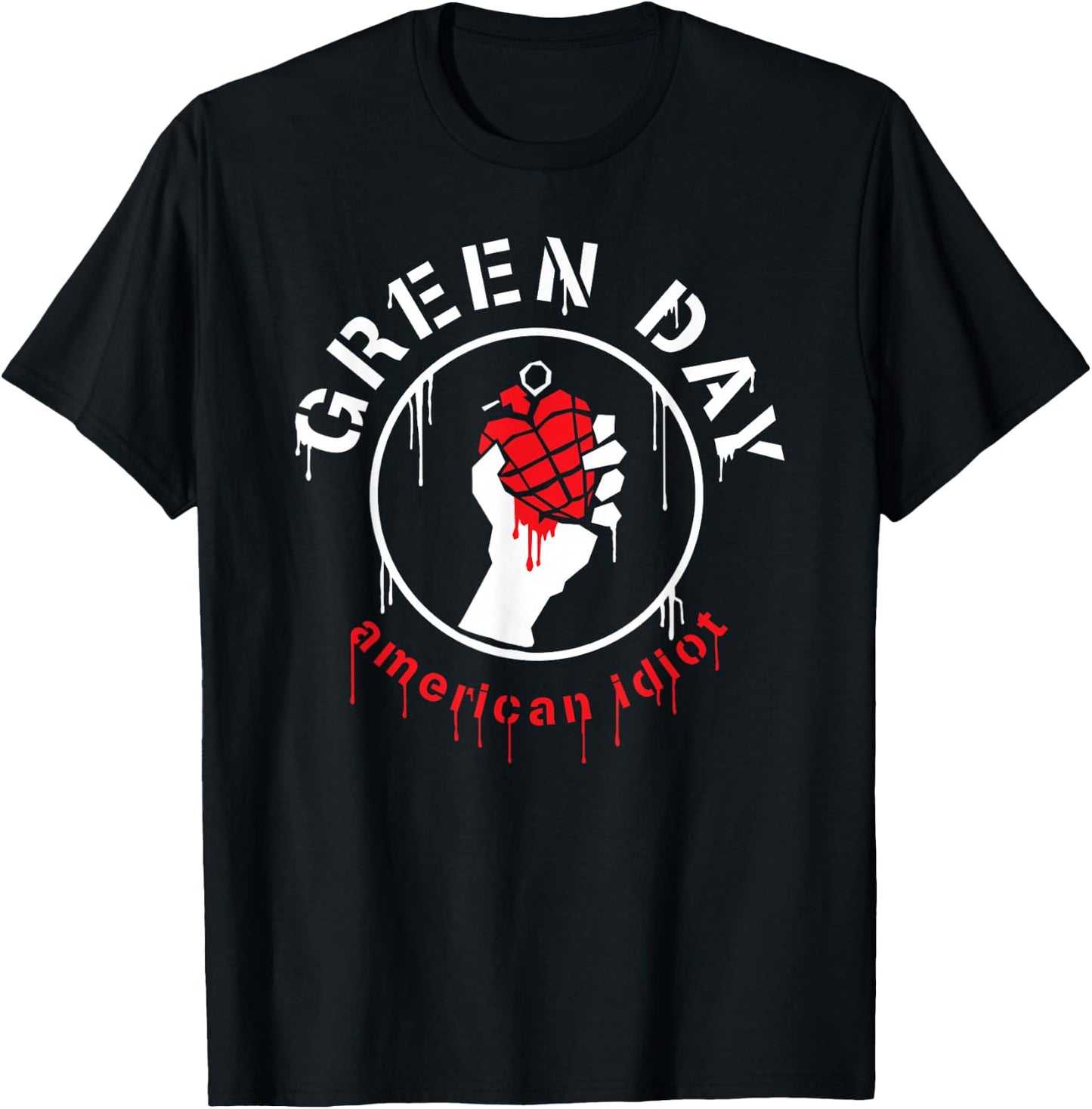 Green Day Drip American T-Shirt - T-Shirt | Black