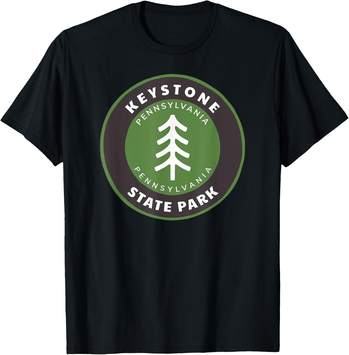 Keystone State Park Pennsylvania PA Vacation Souvenir T-Shirt - T-Shirt | Black