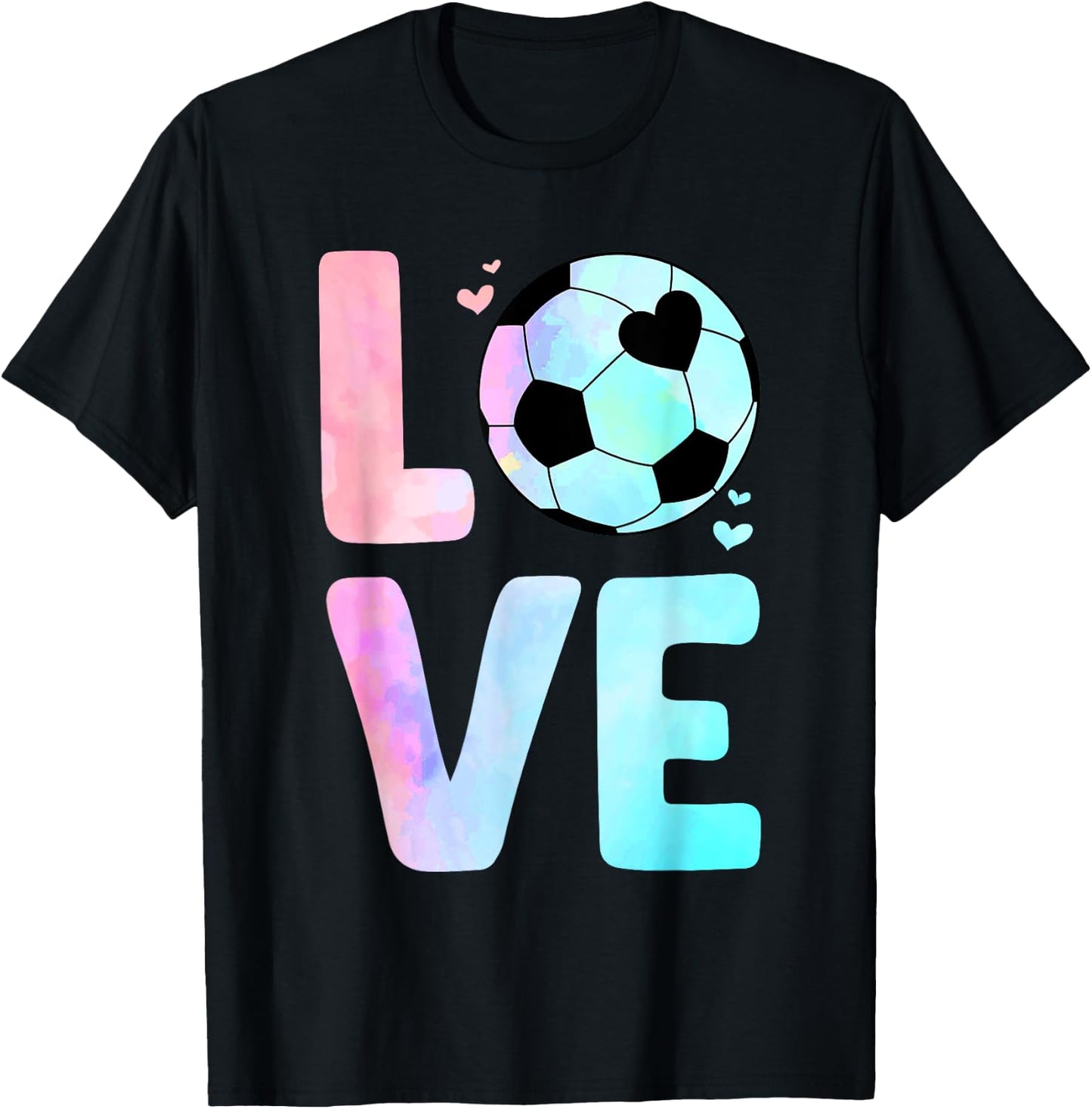 Cool Soccer Art Girls Toddler Themed Soccer Player T-Shirt - T-Shirt | Black