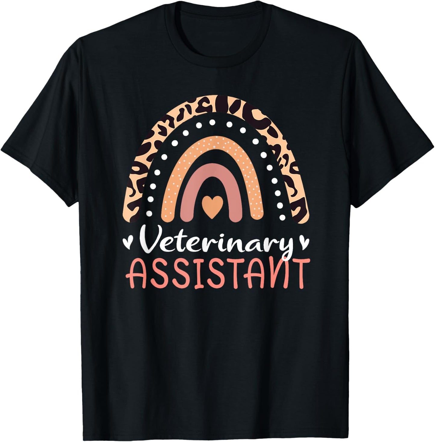 Veterinary Assistant Vet Tech Rainbow Vet Veterinarian Women T-Shirt - T-Shirt | Black