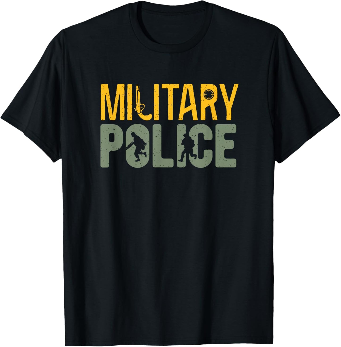 Military Police Law Enforcement Military Veteran Support T-Shirt - T-Shirt | Black