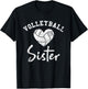 Volleyball Sister T-Shirt - T-Shirt | Black