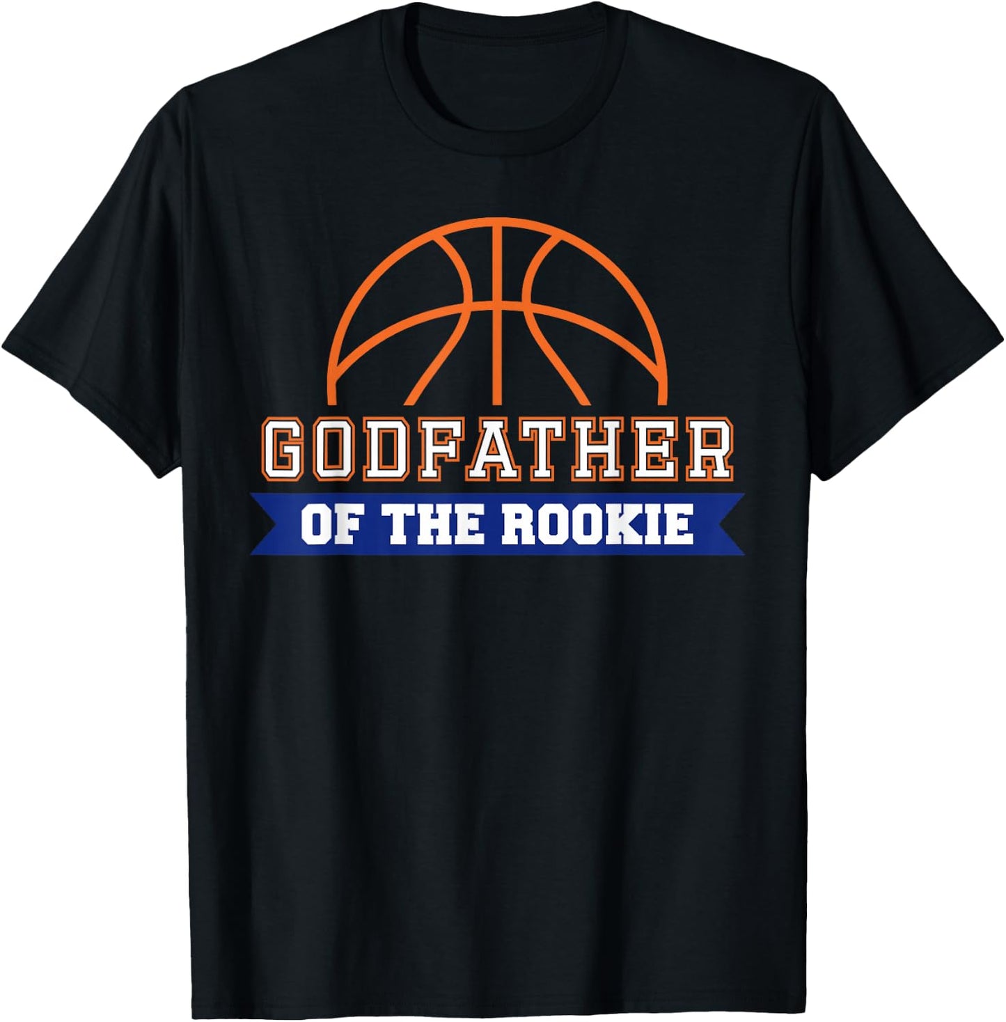 Godfather of Rookie 1st Birthday Basketball Theme Matching T-Shirt - T-Shirt | Black