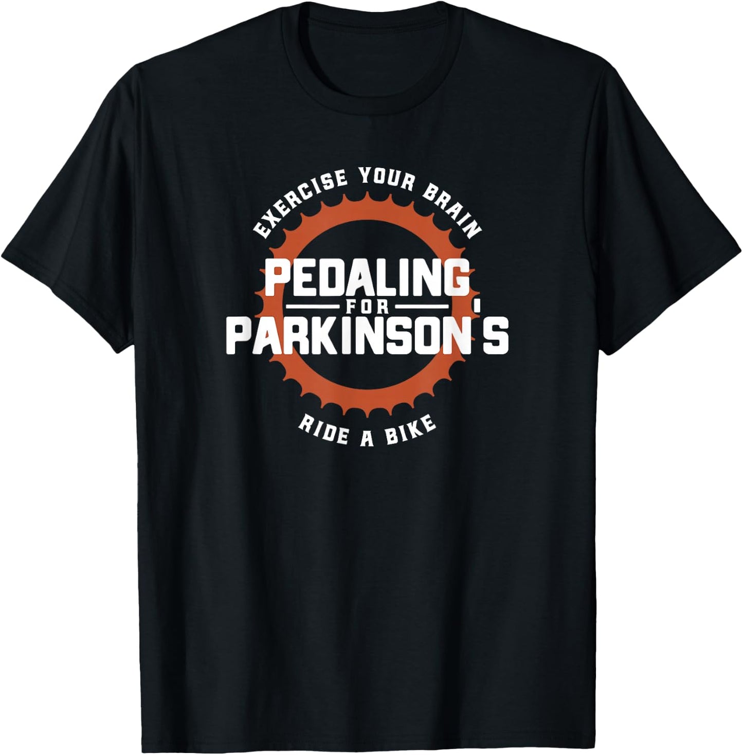 Pedaling For Parkinson's Apparel Black Vintage Bicycle Parkinson's Adult Small Short Sleeve Cotton 60% Polyester 40% T-Shirt - T-Shirt | Black