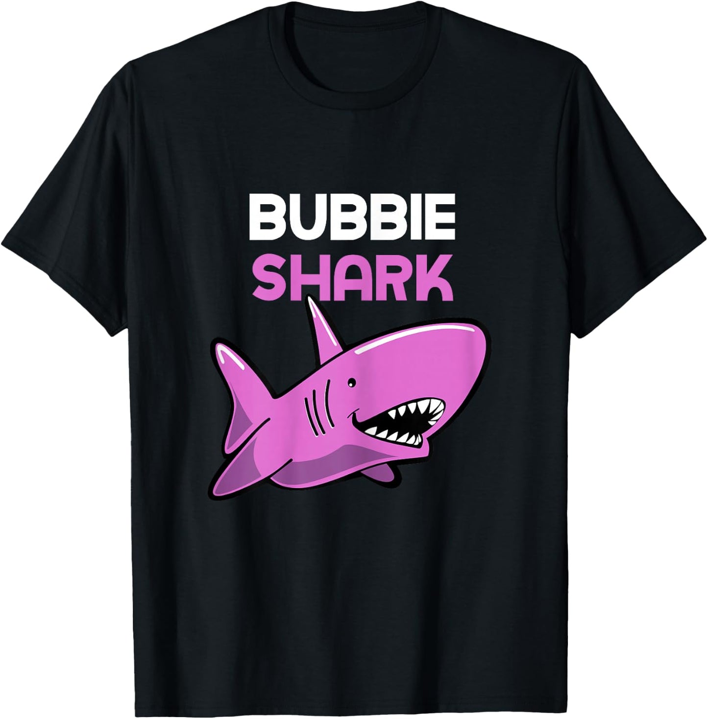 Bubbie Shark Funny Family T-Shirt - T-Shirt | Black