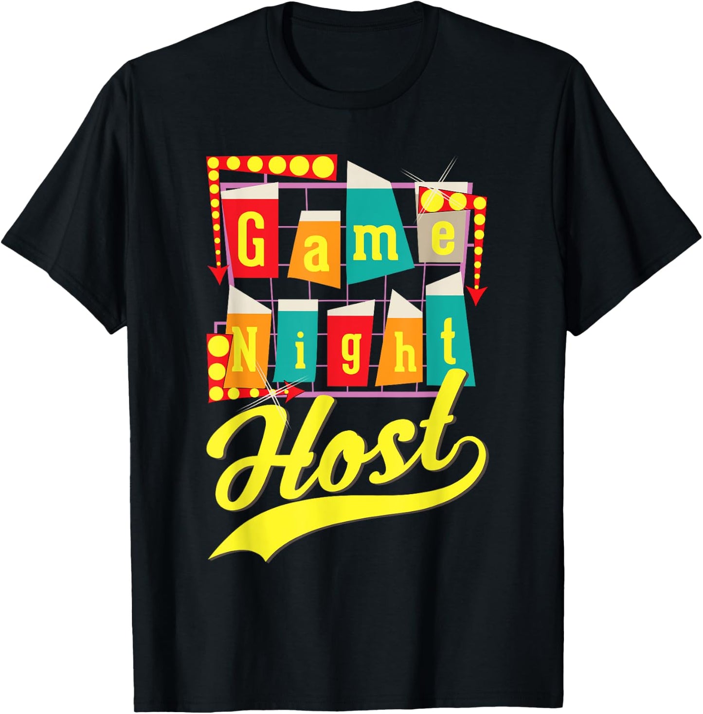 Game Night Host Family Board Game Trivia Night T-Shirt - T-Shirt | Black