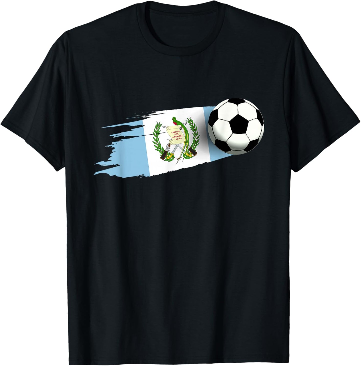 Guatemala Flag Jersey Guatemalan Soccer Team Guatemalan T-Shirt - T-Shirt | Black