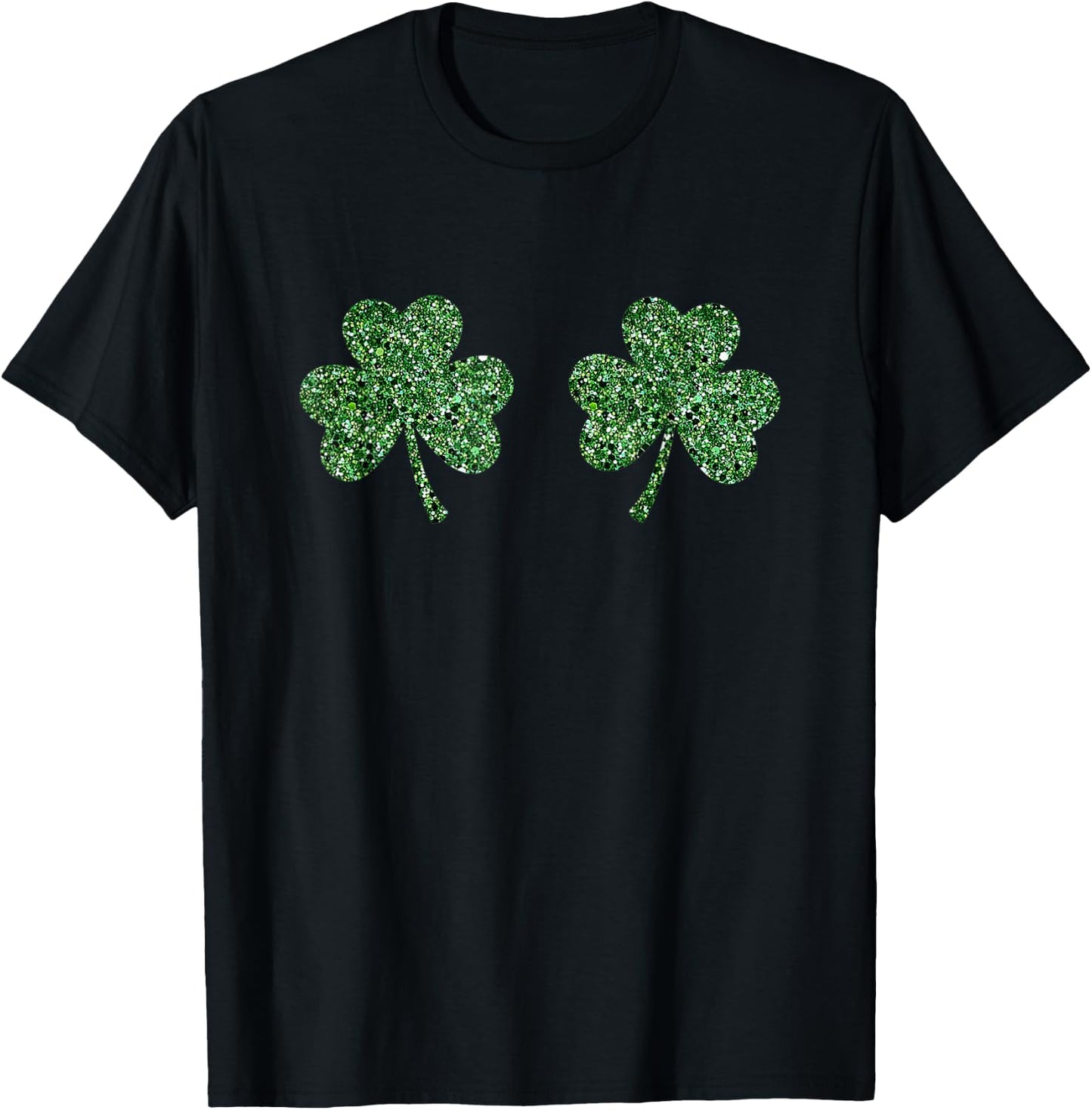 Shamrock Boobs Irish Boobies St Patricks Day Gifts T-Shirt - T-Shirt | Black