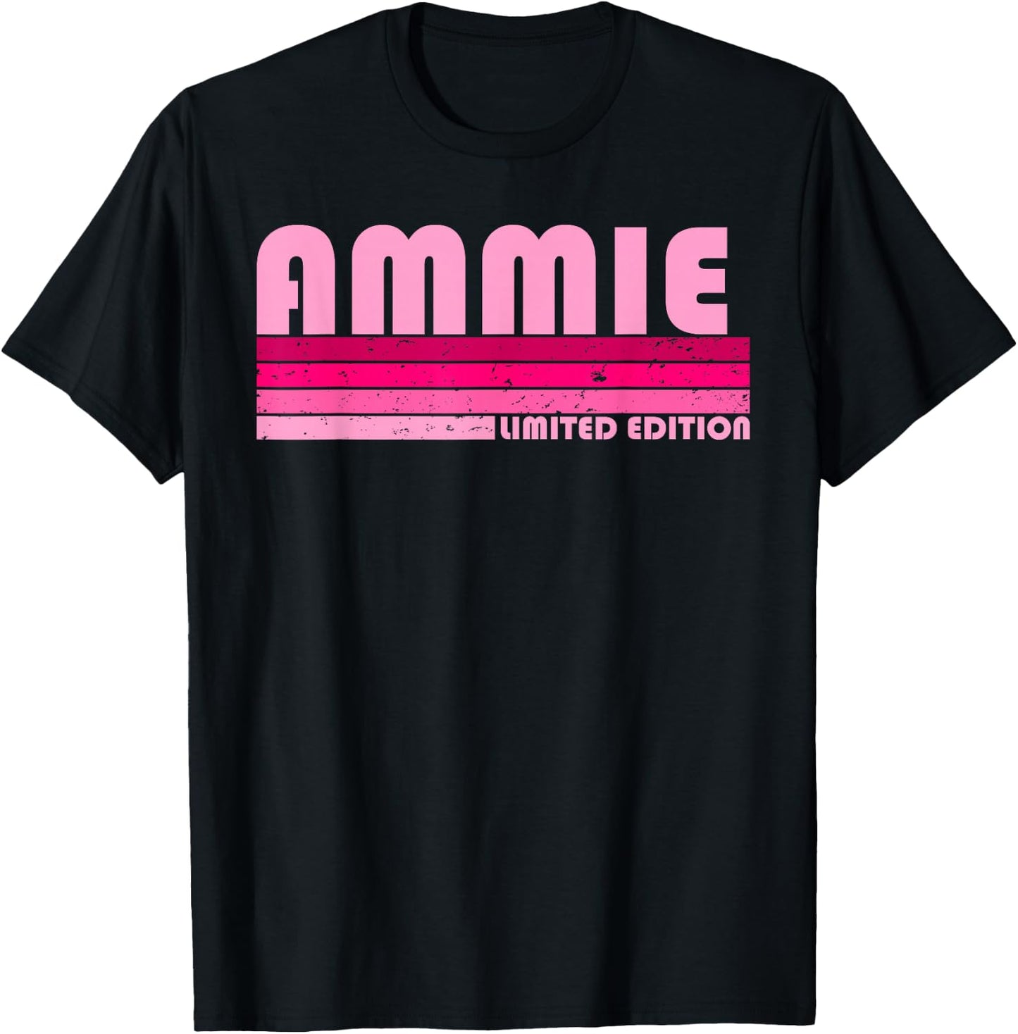 AMMIE Name Personalized Retro Vintage 80s 90s Birthday T-Shirt - T-Shirt | Black