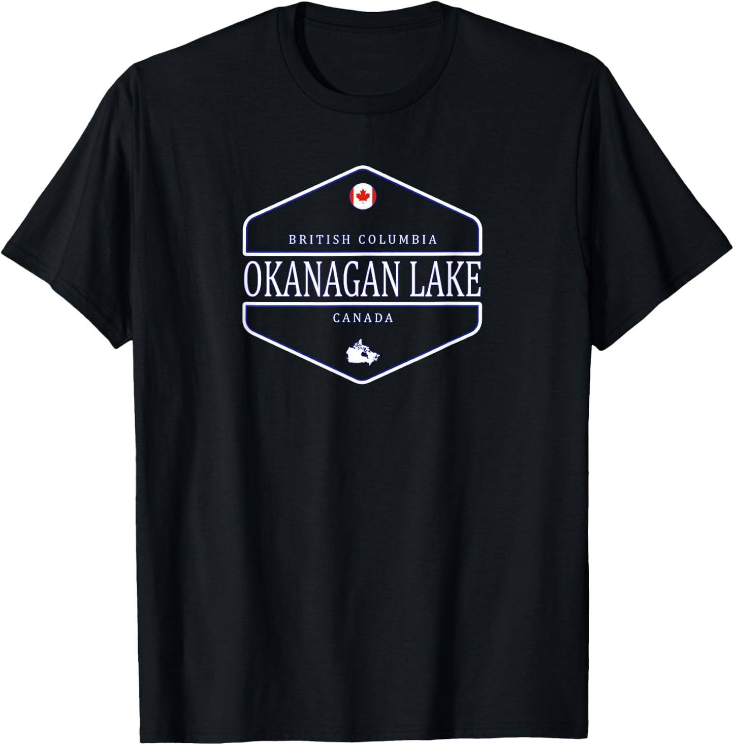 Okanagan Lake British Columbia BC Canada T-Shirt - T-Shirt | Black