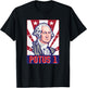 Potus 1 4th Of July First President George Washington Women Men T-Shirt - T-Shirt | Black