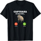 Capybara Is Calling T-Shirt - T-Shirt | Black