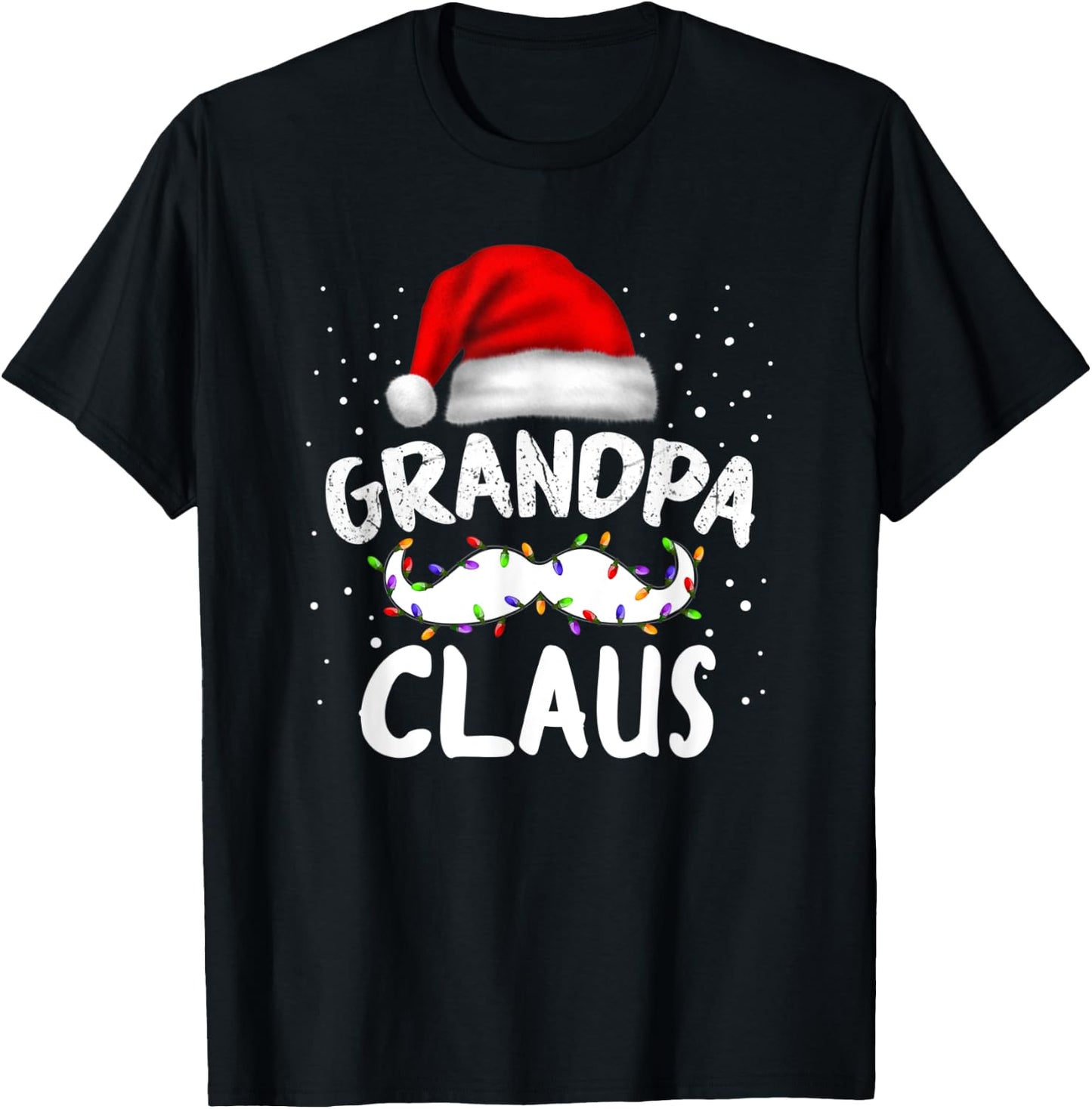 family winter santa clothing Christmas family grandpa claus T-Shirt - T-Shirt | Black