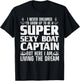 Funny Boat Captain Design Women Boating Boat Captain Small T-Shirt - T-Shirt | Black