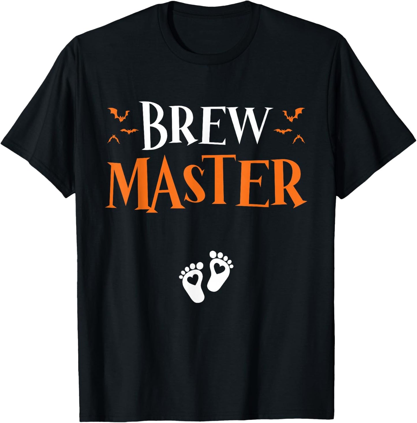 Brew Master something Good is Brewing Halloween Pregnancy T-Shirt - T-Shirt | Black