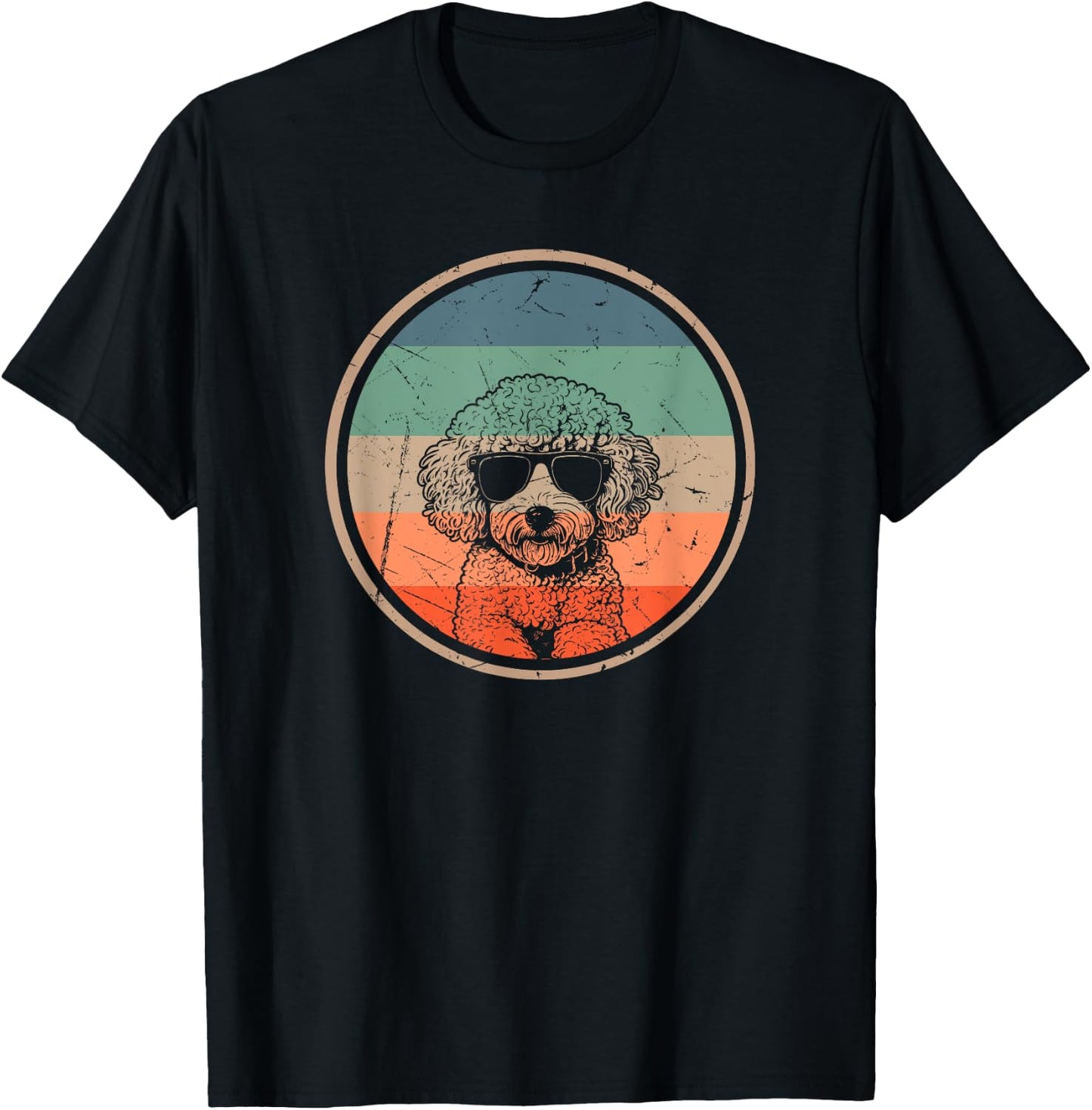 Poochon Dog Lover Gifts Women Vintage Retro Dog Xmas T-Shirt - T-Shirt | Black