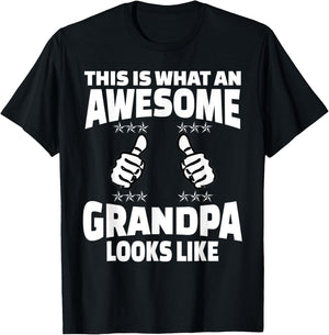 Funny Grandpa Shirts for First Time Grandparents T-Shirt - T-Shirt | Black