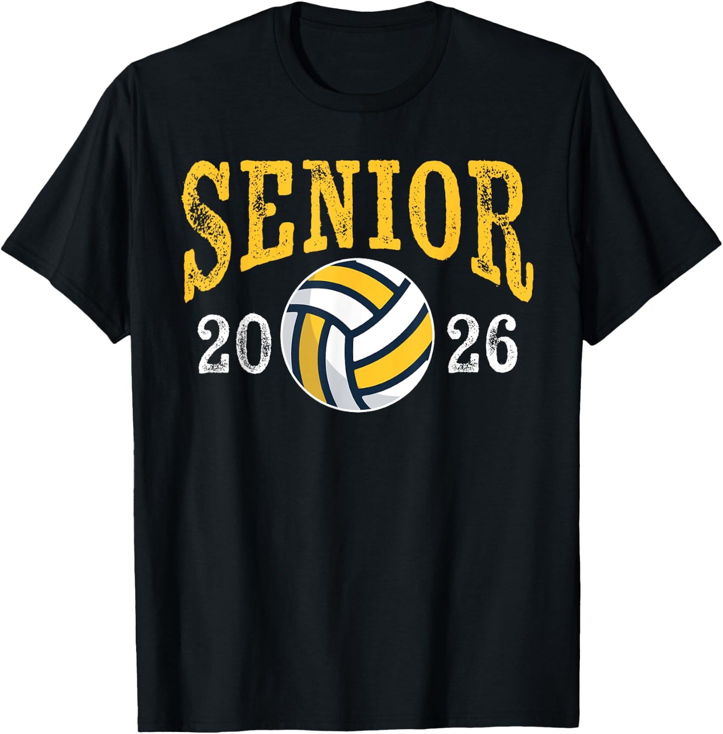 Senior 2026 Volleyball Mom Dad Grad Graduation Class Of 2026 T-Shirt - T-Shirt | Black