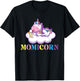 Momicorn - Rainbow Unicorn Mystical Creature Magical T-Shirt - T-Shirt | Black
