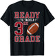Ready to Tackle 3rd Grade Back to School First Day of School T-Shirt - T-Shirt | Black
